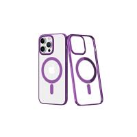 Newface iPhone 14 Pro Kılıf Element Magneticsafe Sert Kapak - Mor