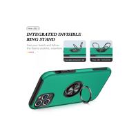 Newface iPhone 11 Pro Kılıf Elit Yüzüklü Kapak - Yeşil