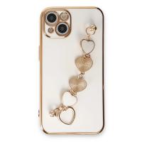 Newface iPhone 14 Kılıf Esila Silikon - Beyaz