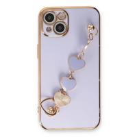 Newface iPhone 14 Kılıf Esila Silikon - Lila