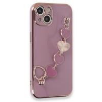 Newface iPhone 14 Kılıf Esila Silikon - Mor