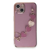 Newface iPhone 14 Kılıf Esila Silikon - Mor