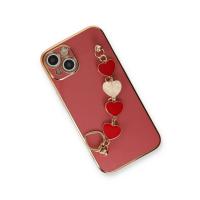 Newface iPhone 14 Plus Kılıf Esila Silikon - Kırmızı