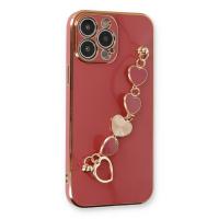 Newface iPhone 14 Pro Kılıf Esila Silikon - Kırmızı