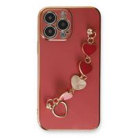 Newface iPhone 14 Pro Kılıf Esila Silikon - Kırmızı