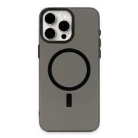 Newface iPhone 15 Pro Kılıf Anka PC Magneticsafe Sert Metal Kapak - Siyah
