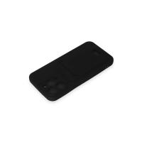 Newface iPhone 15 Pro Kılıf Kelvin Kartvizitli Silikon - Siyah