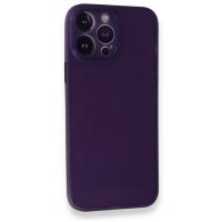 Newface iPhone 14 Pro Kılıf PP Ultra İnce Kapak - Mor