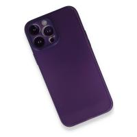 Newface iPhone 14 Pro Max Kılıf PP Ultra İnce Kapak - Mor