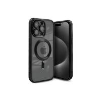 Newface iPhone 15 Pro Kılıf Kross Magneticsafe Kapak - Siyah