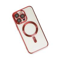 Newface iPhone 15 Pro Kılıf Kross Magneticsafe Kapak - Kırmızı