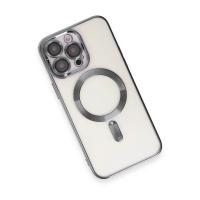 Newface iPhone 15 Pro Max Kılıf Kross Magneticsafe Kapak - Titan Gri