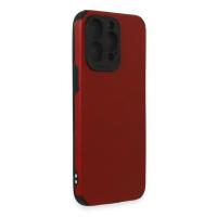 Newface iPhone 15 Pro Max Kılıf Loop Deri Silikon - Kırmızı