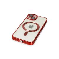 Newface iPhone 14 Plus Kılıf Kross Magneticsafe Kapak - Kırmızı