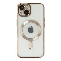 Newface iPhone 14 Plus Kılıf Kross Magneticsafe Kapak - Gold