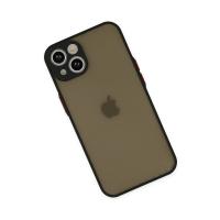 Newface iPhone 15 Plus Kılıf Montreal Silikon Kapak - Siyah