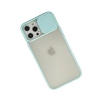 Newface iPhone 12 Pro Max Kılıf Palm Buzlu Kamera Sürgülü Silikon uaz