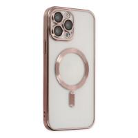 Newface iPhone 14 Pro Kılıf Kross Magneticsafe Kapak - Rose