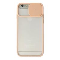 Newface iPhone 6 Kılıf Palm Buzlu Kamera Sürgülü Silikon - Pembe