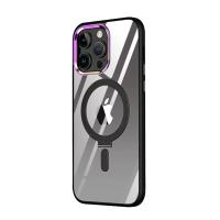 Newface iPhone 15 Pro Max Kılıf Mudo Magneticsafe Standlı Kapak - Siyah