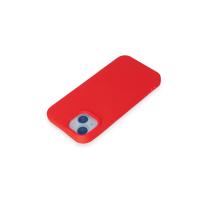 Newface iPhone 15 Kılıf Nano içi Kadife Silikon - Kırmızı