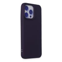 Newface iPhone 15 Pro Kılıf Nano içi Kadife Silikon - Mor