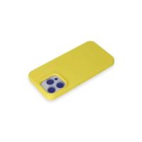 Newface iPhone 15 Pro Max Kılıf Nano içi Kadife Silikon - Sarı