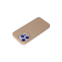Newface iPhone 15 Pro Max Kılıf Nano içi Kadife Silikon - Pudra
