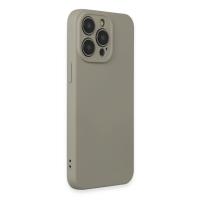 Newface iPhone 15 Pro Max Kılıf Nano içi Kadife Silikon - Beyaz Titanyum