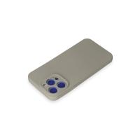 Newface iPhone 15 Pro Max Kılıf Nano içi Kadife Silikon - Titan Gri