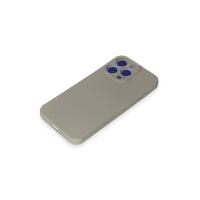 Newface iPhone 15 Pro Max Kılıf Nano içi Kadife Silikon - Titan Gri