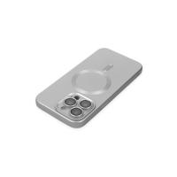 Newface iPhone 13 Pro Kılıf Moshi Lens Magneticsafe Silikon - Gümüş