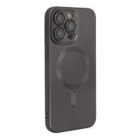 Newface iPhone 13 Pro Max Kılıf Moshi Lens Magneticsafe Silikon - Füme
