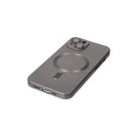Newface iPhone 14 Plus Kılıf Moshi Lens Magneticsafe Silikon - Füme