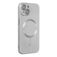 Newface iPhone 14 Plus Kılıf Moshi Lens Magneticsafe Silikon - Gümüş