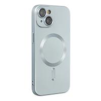 Newface iPhone 14 Plus Kılıf Moshi Lens Magneticsafe Silikon - Sierra Blue