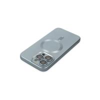 Newface iPhone 14 Pro Kılıf Moshi Lens Magneticsafe Silikon - Sierra Blue