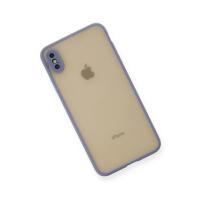 Newface iPhone XS Max Kılıf Montreal Silikon Kapak - Gri