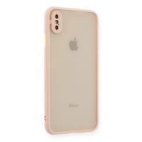 Newface iPhone XS Max Kılıf Montreal Silikon Kapak - Pembe