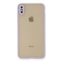 Newface iPhone XS Max Kılıf Montreal Silikon Kapak - Mor