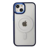 Newface iPhone 15 Pro Kılıf Room Magneticsafe Silikon - Lacivert