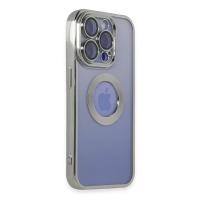 Newface iPhone 15 Pro Kılıf Slot Silikon - Gümüş