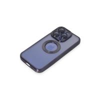 Newface iPhone 15 Pro Kılıf Slot Silikon - Mor