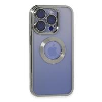 Newface iPhone 15 Pro Max Kılıf Slot Silikon - Gümüş