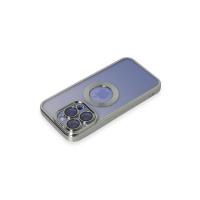 Newface iPhone 15 Pro Max Kılıf Slot Silikon - Gümüş