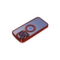 Newface iPhone 15 Pro Max Kılıf Slot Silikon - Kırmızı