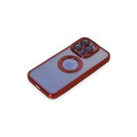 Newface iPhone 15 Pro Max Kılıf Slot Silikon - Kırmızı