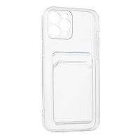 Newface iPhone 12 Pro Max Kılıf Kart Şeffaf Silikon - Şeffaf