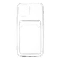 Newface iPhone 12 Kılıf Kart Şeffaf Silikon - Şeffaf