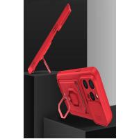 Newface iPhone 15 Pro Kılıf Zuma Kartvizitli Yüzüklü Silikon - Lila